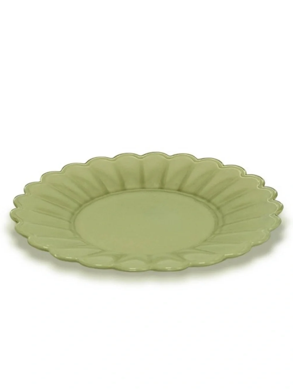 ✨NEW🌸Target Bullseye Playground 2026 Green Flower Shaped Glass Plates🍽️